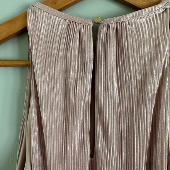 RACHEL ROY Womens metallic Pink Pleated Sleeveless Above The Knee Party Shift - Picture 10 of 11